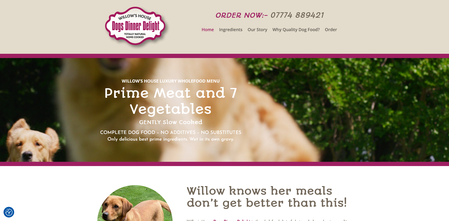 Dog Food site Tring  Design